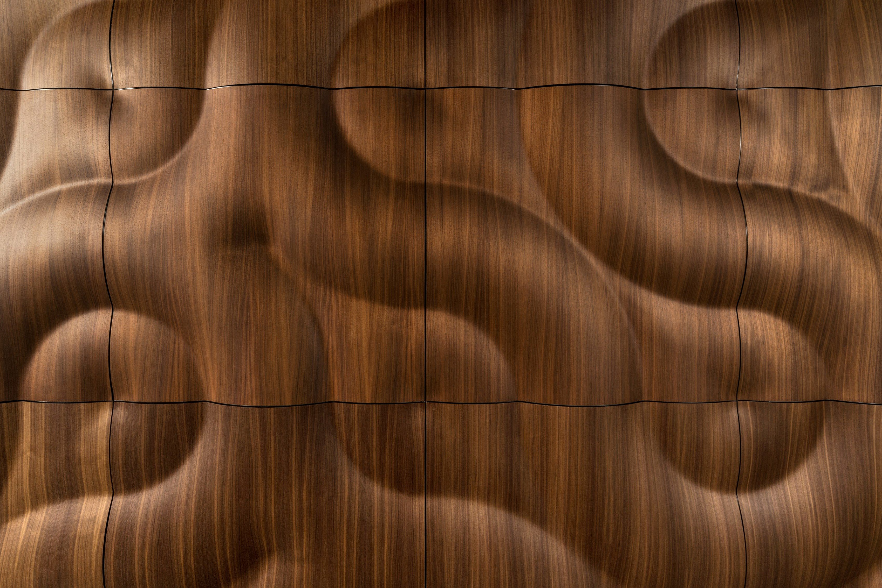 3D-панель из натурального дерева с двойным изгибом MOKO BURAN ARCH-00101645 - Вид №3