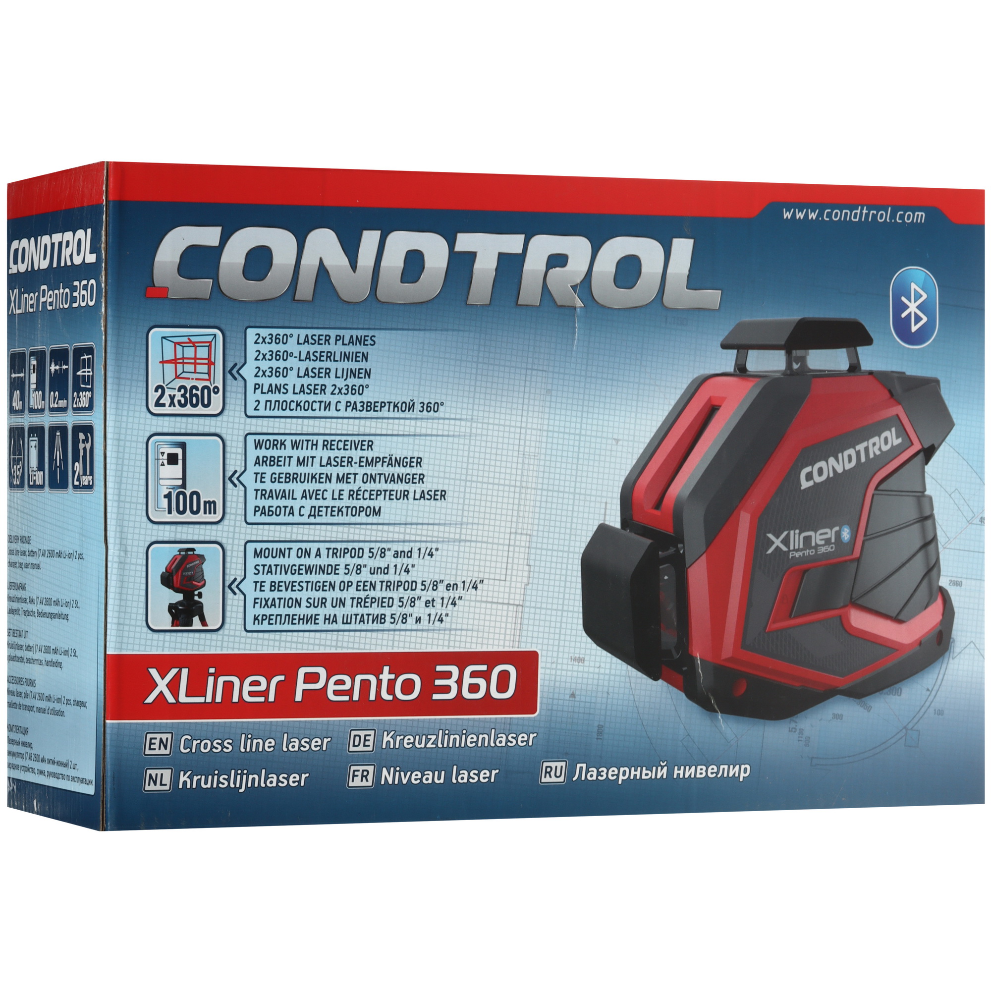 Лазерный нивелир Condtrol XLiner Pento 360 8184851 STDN-0106426 - Вид №11