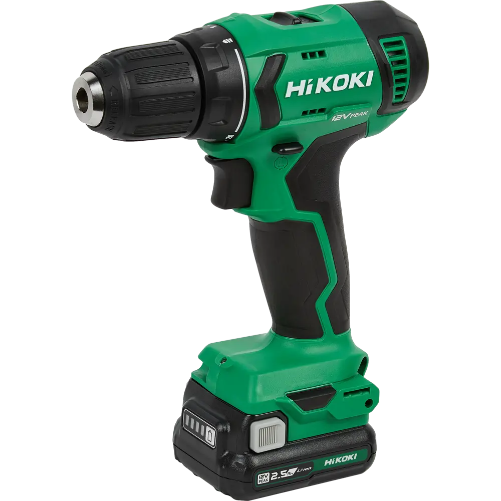 Дрель-шуруповерт аккумуляторная Hikoki DS12DA, 12 В Li-ion 2x2.5 Ач STLM-2208110