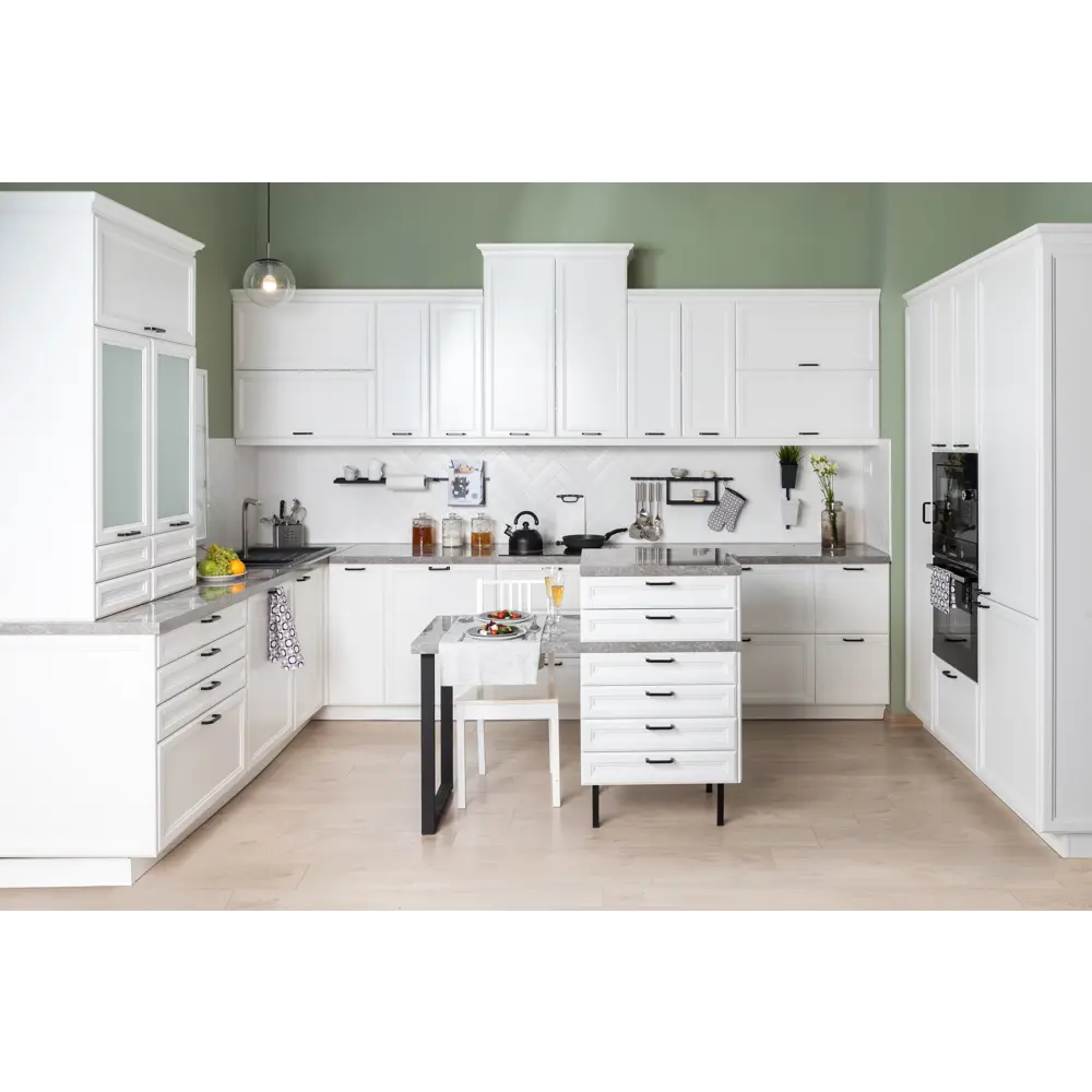 Фасад для кухонного шкафа Реш 44.7x102.1 см Delinia ID МДФ цвет белый STLM-2194608 - Вид №8