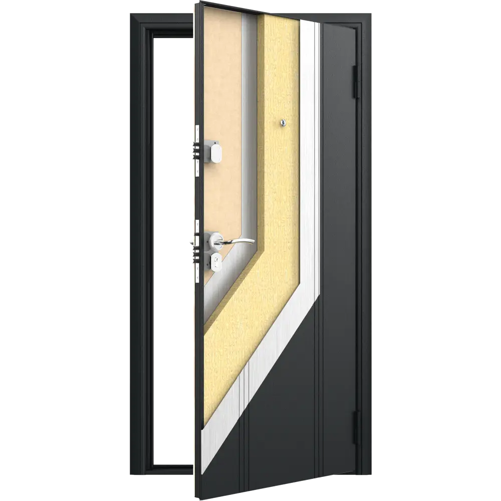 Дверь входная металлическая Оптим 88x205 см правая ясень ривьера DOORHAN STLM-2191225 - Вид №6