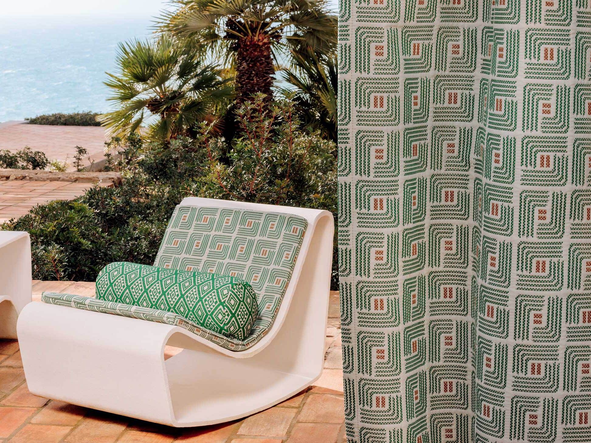 Моющаяся полиолефиновая ткань для наружного применения Élitis Маяк ARCH-00072766