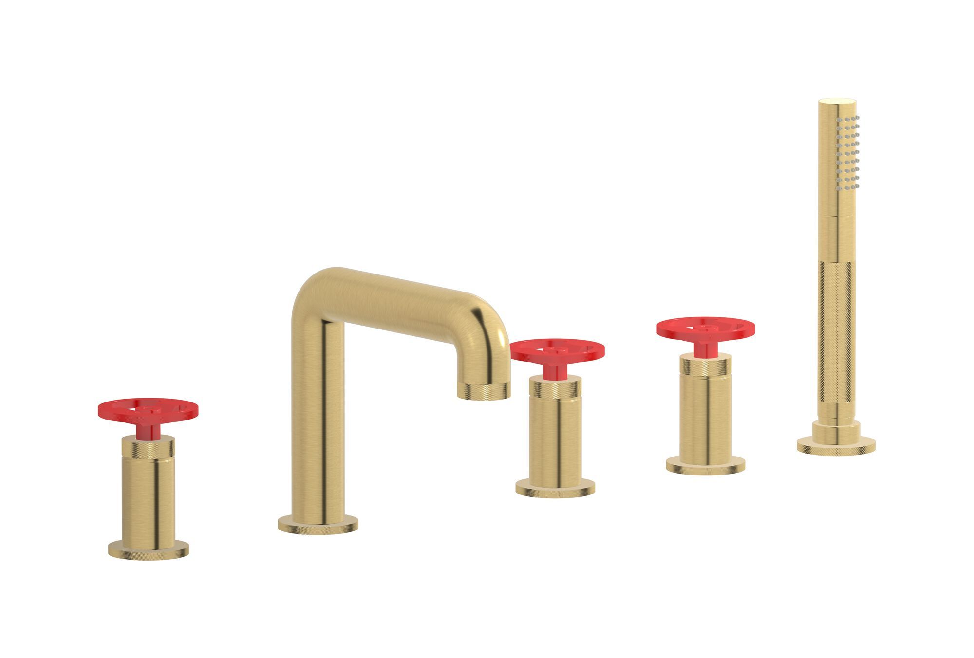 Смеситель для ванны с 5 отверстиями и ручным душем IB Bold ARCH-00114944 - Вид №17