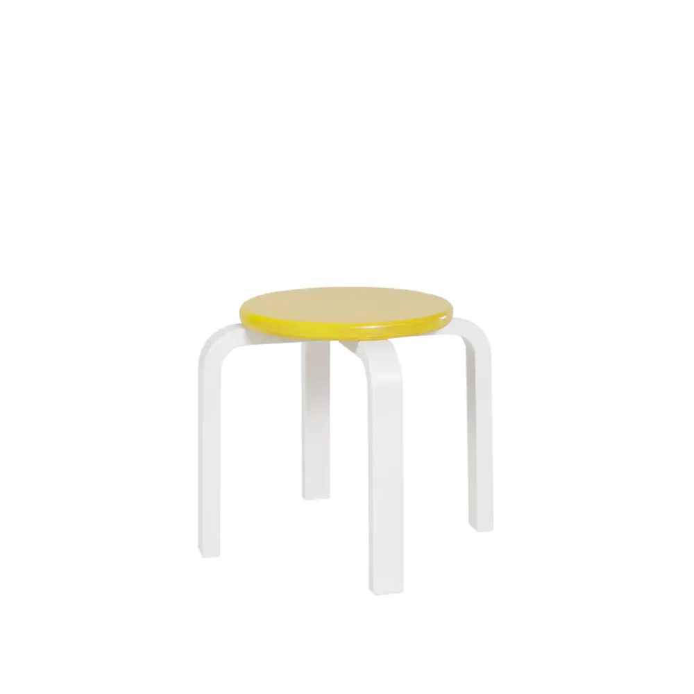 Табурет детский Ромашка 36x26x36 см дерево цвет бело-желтый Santreyd STLM-2012134 - Вид №1