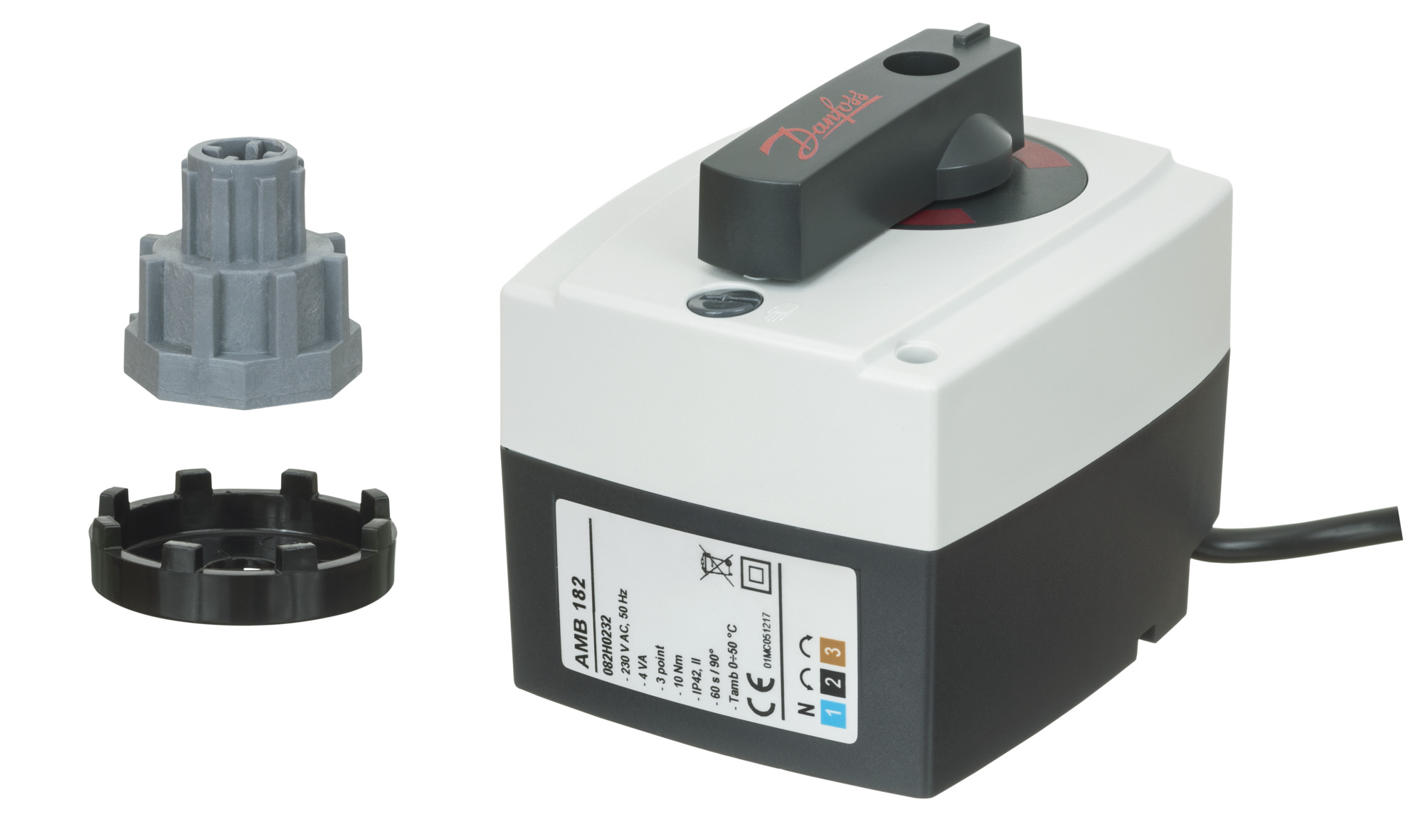 Danfoss Электроприводы серии AMВ для поворотных регулирующих клапанов AMB 162, привод, 24В, импульсный, 30 сек 082H0211  - Вид №31