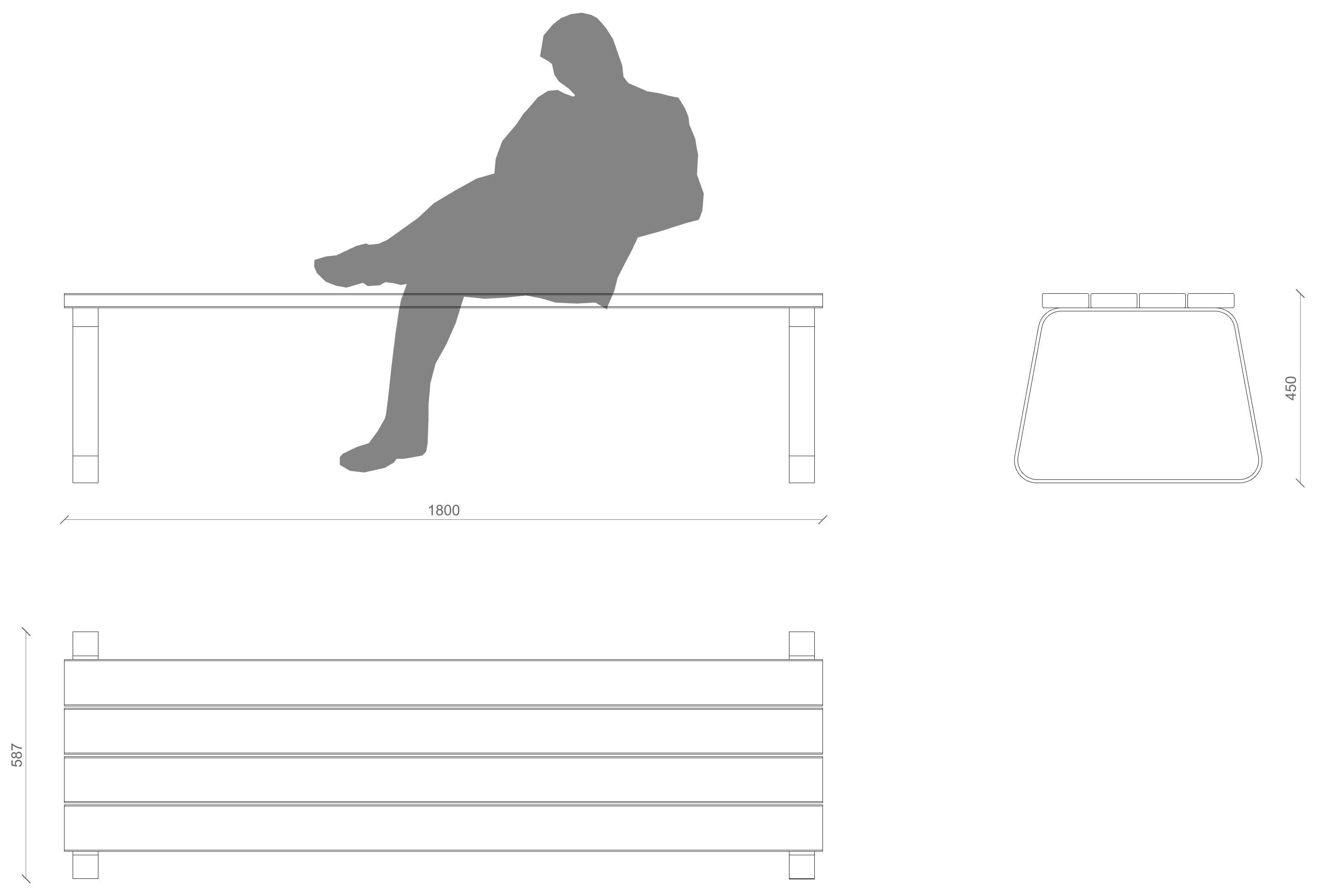 Скамья WPC Lazzari Sunny ARCH-00122299 - Вид №20