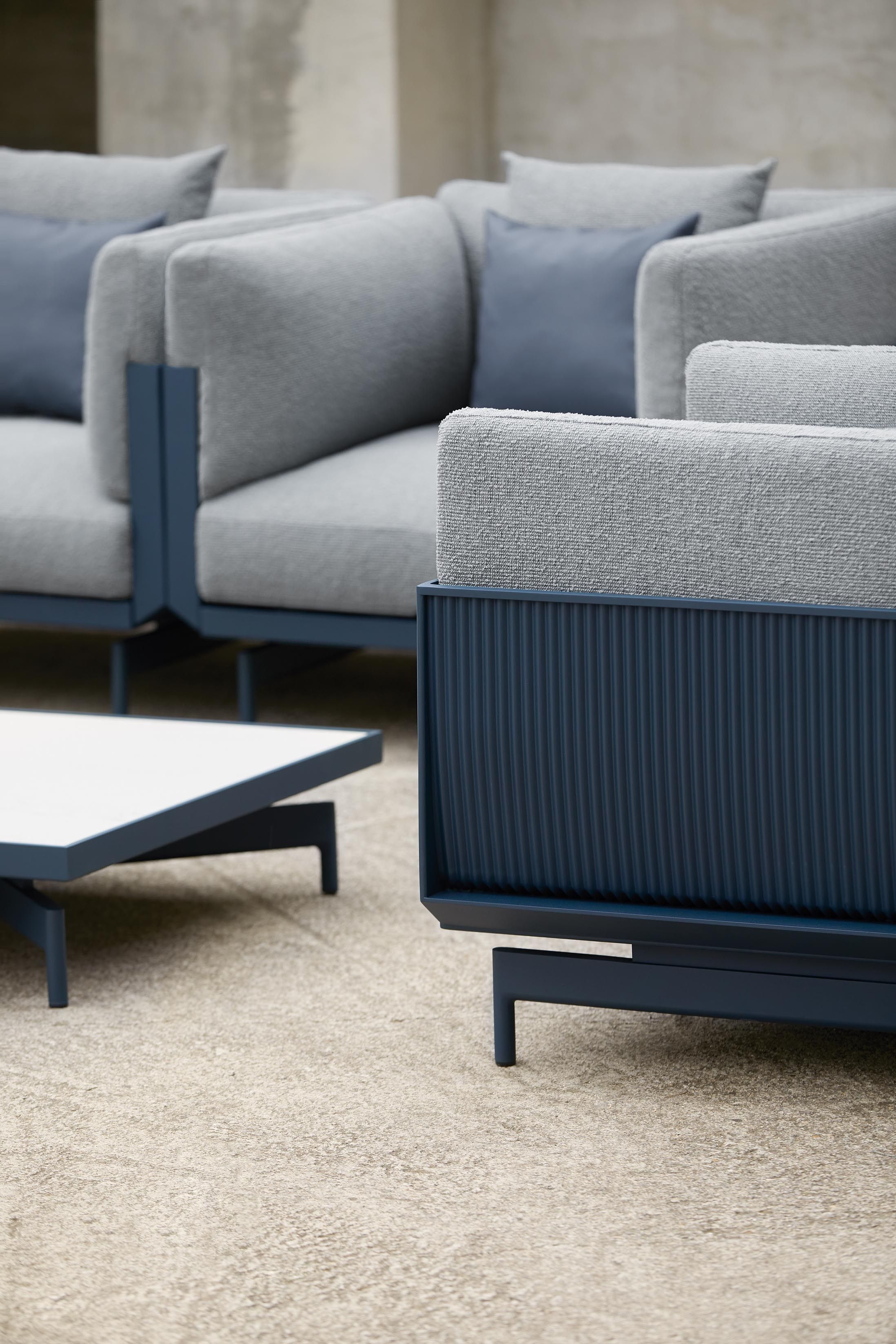 Садовый стул из ткани и алюминия с термокрытием GANDIABLASCO Onde ARCH-00136154 - Вид №58