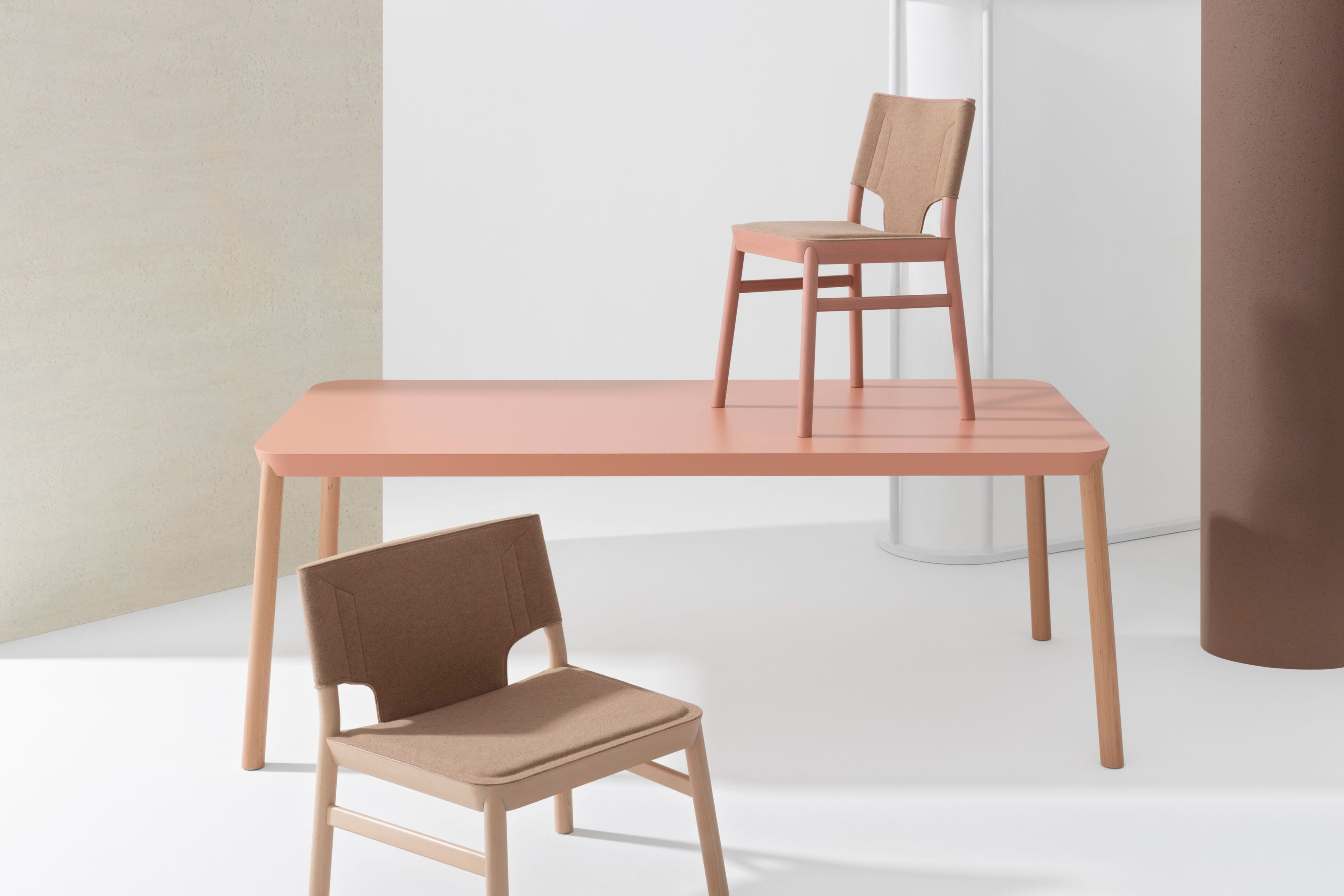 Кресло из бука с обитым сиденьем/спинкой Billiani Marimba ARCH-00067290 - Вид №2