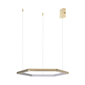 91638075 Светильник подвесной светодиодный Loft It 10016s 12 м² теплый белый (желтый) свет цвет золотой STLM-1526216