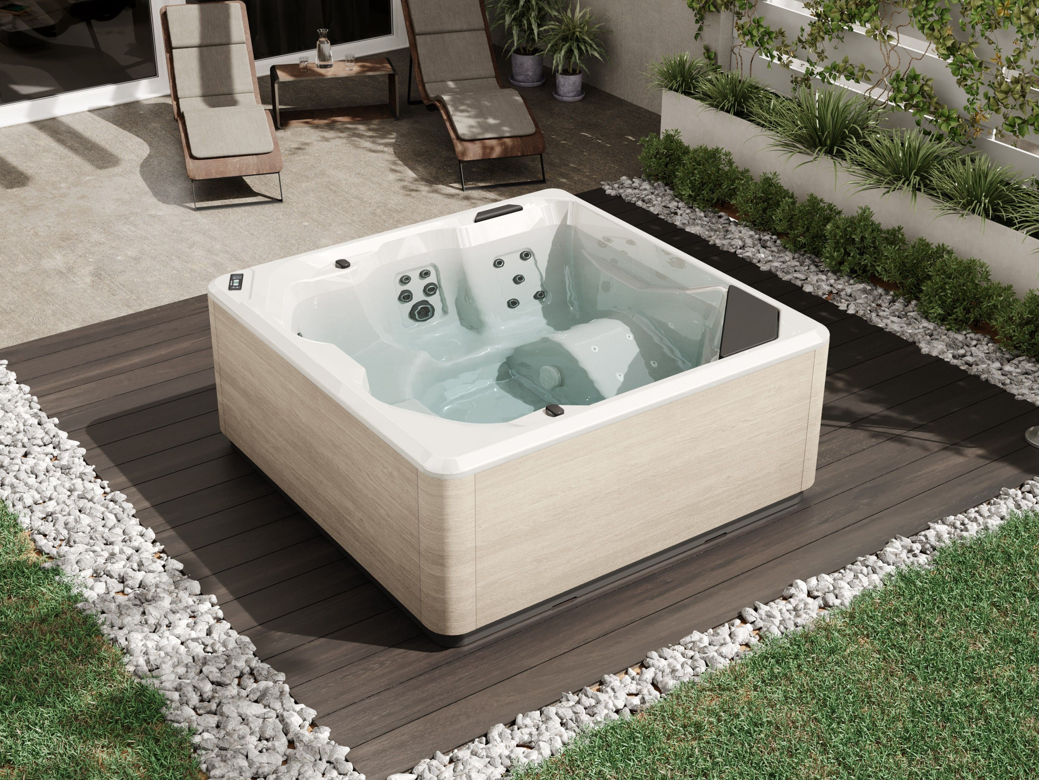 Мини-бассейн с гидромассажем на 5 мест Novellini талия ARCH-00152830