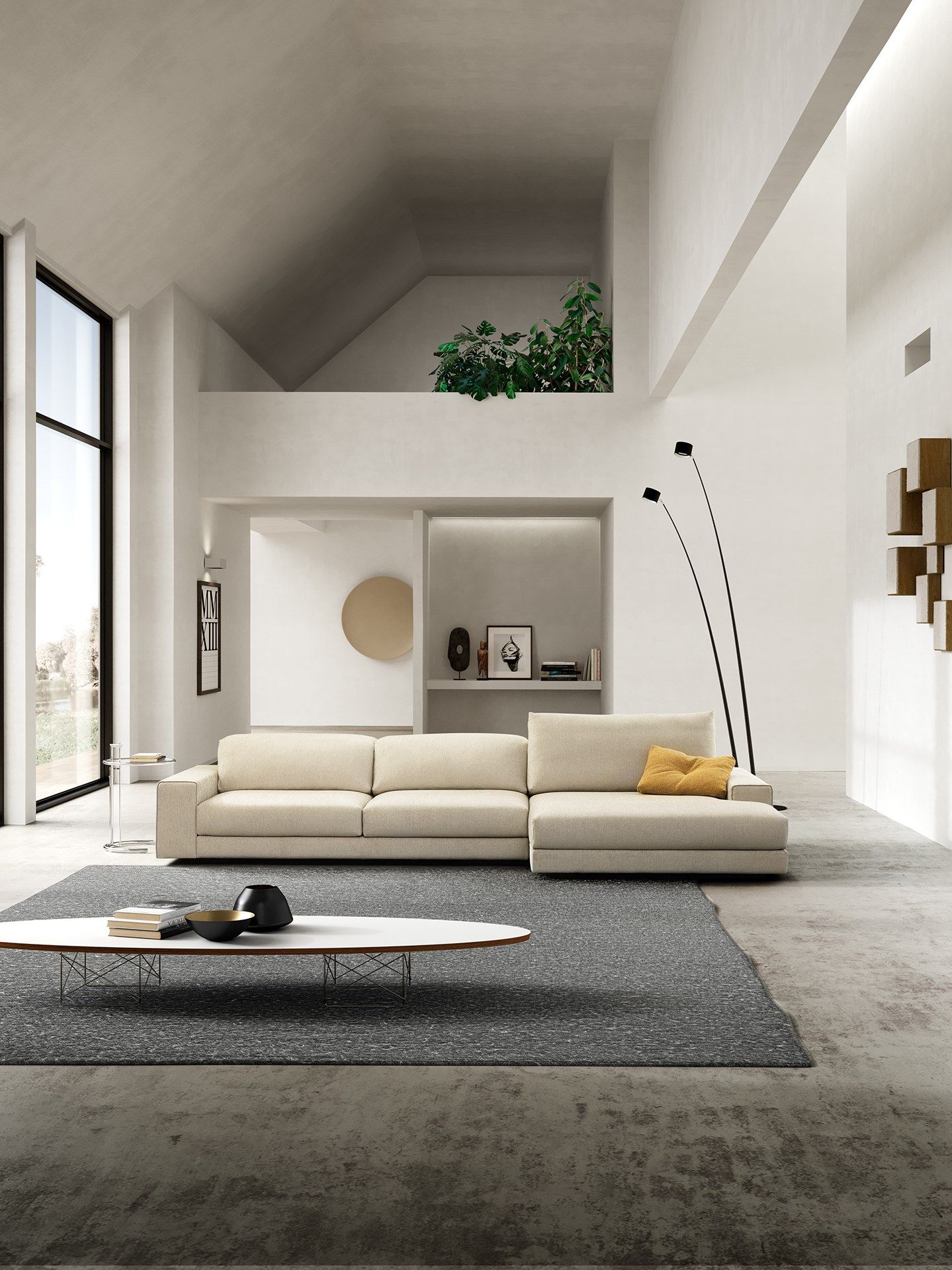 Секционный тканевый диван с полуостровом VALENTINI Уильям ARCH-00082154 - Вид №2