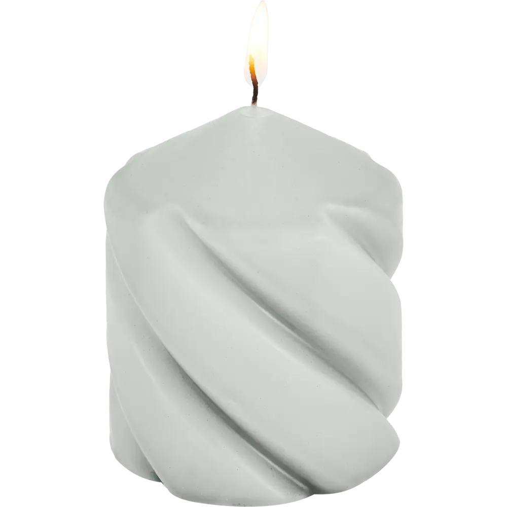 Свеча столбик серая 10 см Santreyd STLM-2181318 - Вид №2