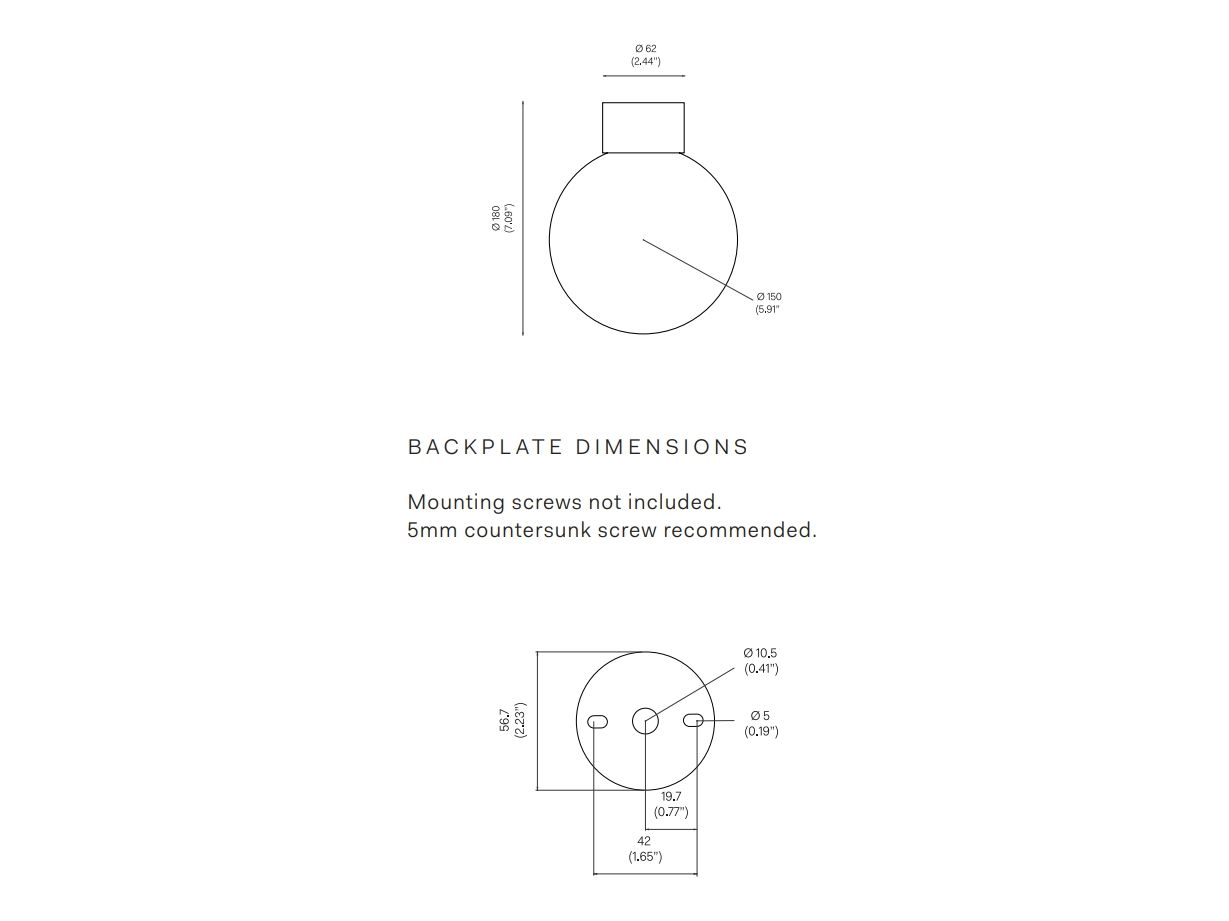 Светодиодный потолочный светильник из опалового стекла Michael Anastassiades Brass Architectural ARCH-00020127 - Вид №3