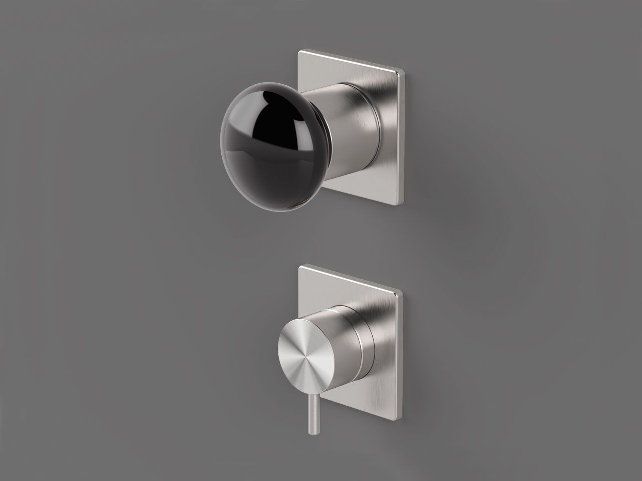 Термостатический смеситель для душа с 2 отверстиями и переключателем Radomonte Mirò ARCH-00043445 - Вид №5