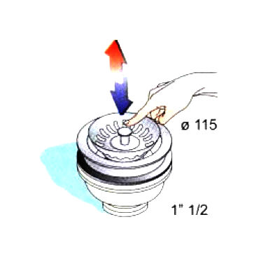 Слив для кухонной мойки MIGLIORE Ricambi ML.RIC-10.107.DO D 90 см, золото  - Вид №2