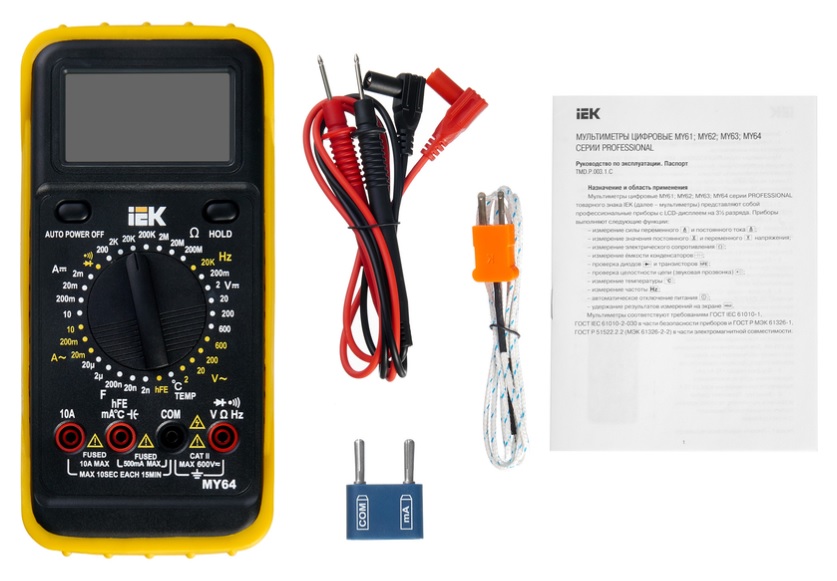 Мультиметр IEK Professional MY64 5302031 STDN-0111517 - Вид №2