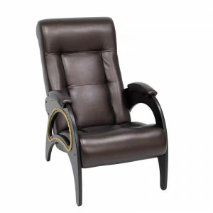Кресло черное гладкое для отдыха "Модель 42" IMPEX ДИЗАЙНЕРСКИЕ 00-3885656 Черный