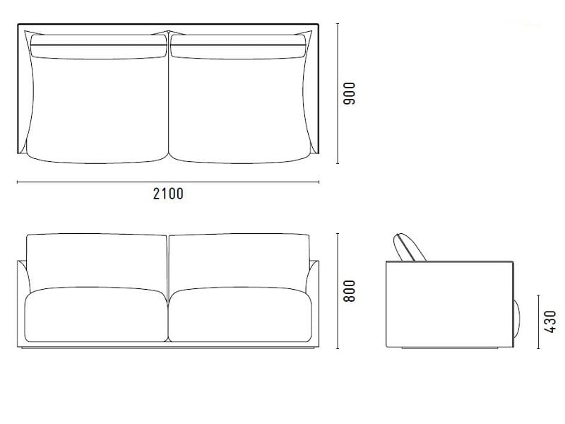 2-местный диван SP01 Макс ARCH-00060403 - Вид №7