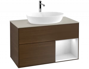 Villeroy&Boch Тумба под раковину Прямоугольная версия F783MTGN Finion Walnut Veneer