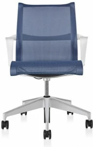 Herman Miller Эргономичное вращающееся офисное кресло из ткани с подлокотниками Setu