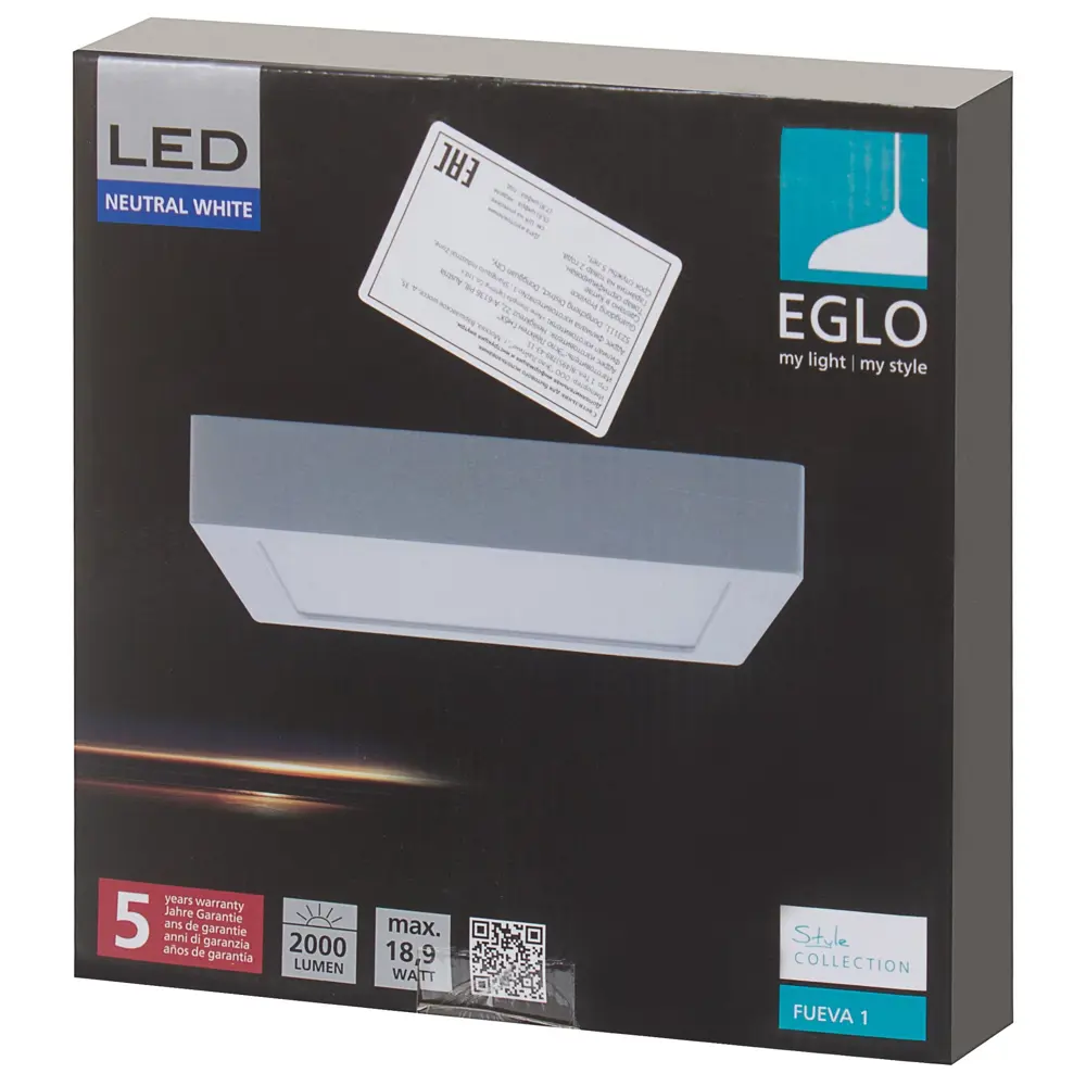 Панель светодиодная накладная Fueva 4000K 225х225 мм Eglo STLM-2143338 - Вид №4