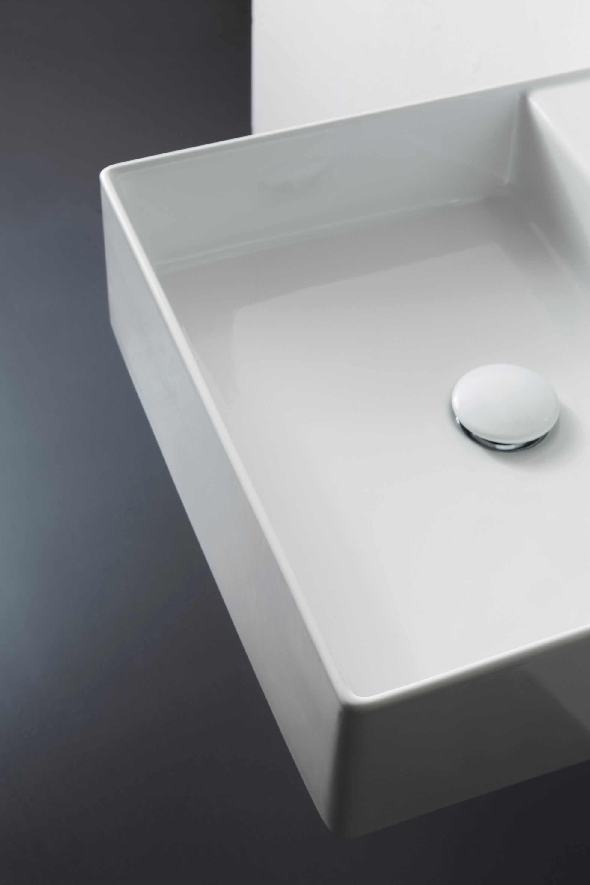 Керамическая прямоугольная подвесная раковина Scarabeo Ceramiche Теорема 2.0 ARCH-00090310 - Вид №1