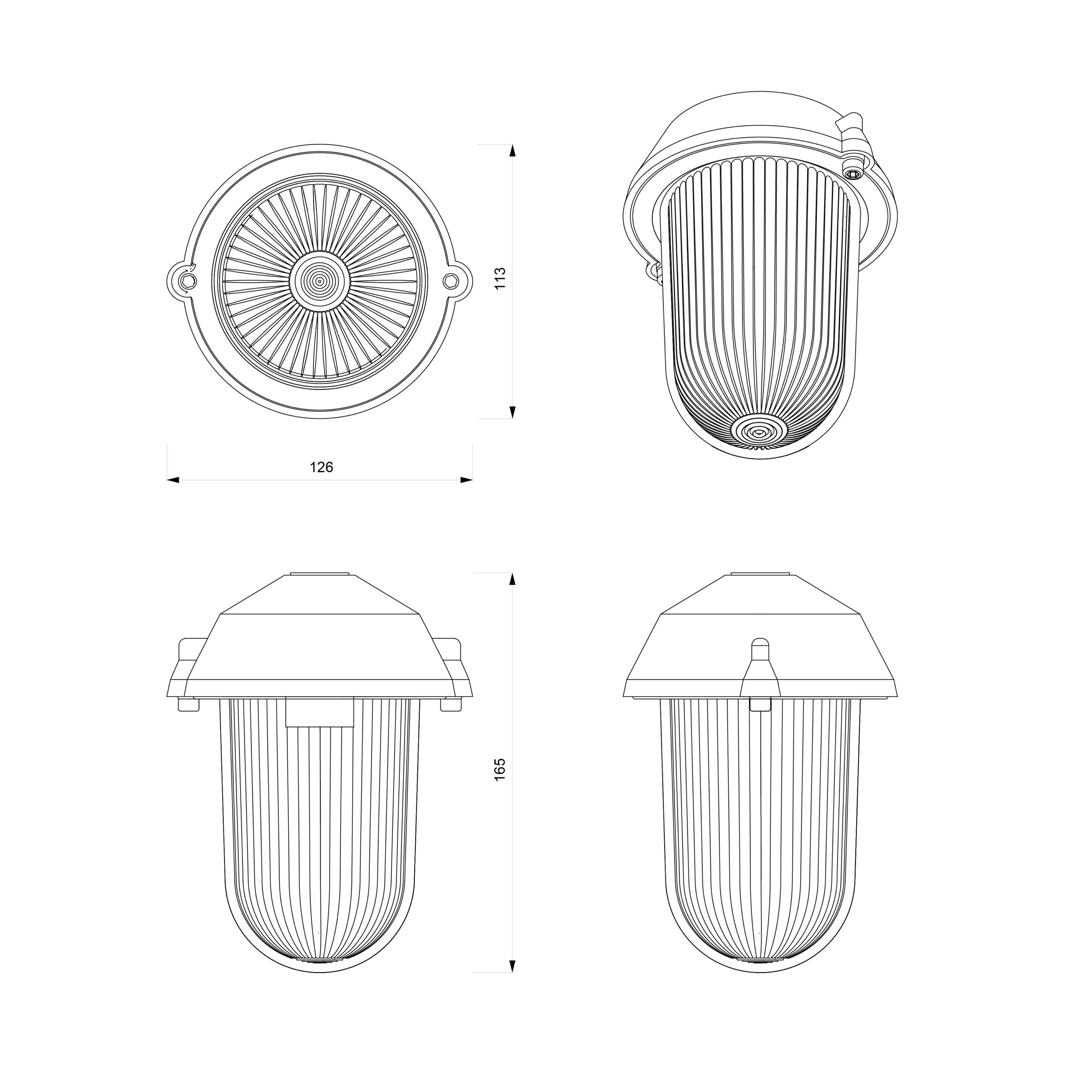 Алюминиевый подвесной светильник Genuit Corten ARCH-00110462 - Вид №7