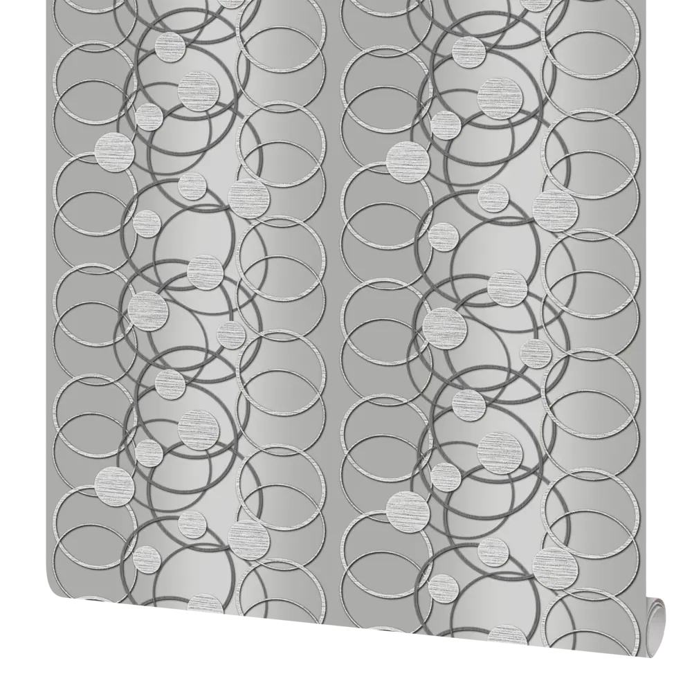 Обои флизелиновые Аспект Вега серые 1.06 м 75049-14 WALL DECOR STLM-2014681