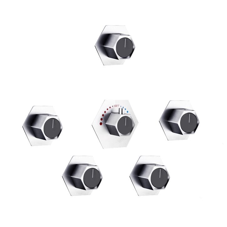 Встраиваемый смеситель для душа с 6 отверстиями Fontana Showers REUNION ARCH-00084931 - Вид №1