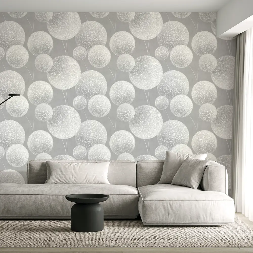 Обои флизелиновые Wall Decor Элис серые 1.06 м 75240-41 STLM-2055003 - Вид №3