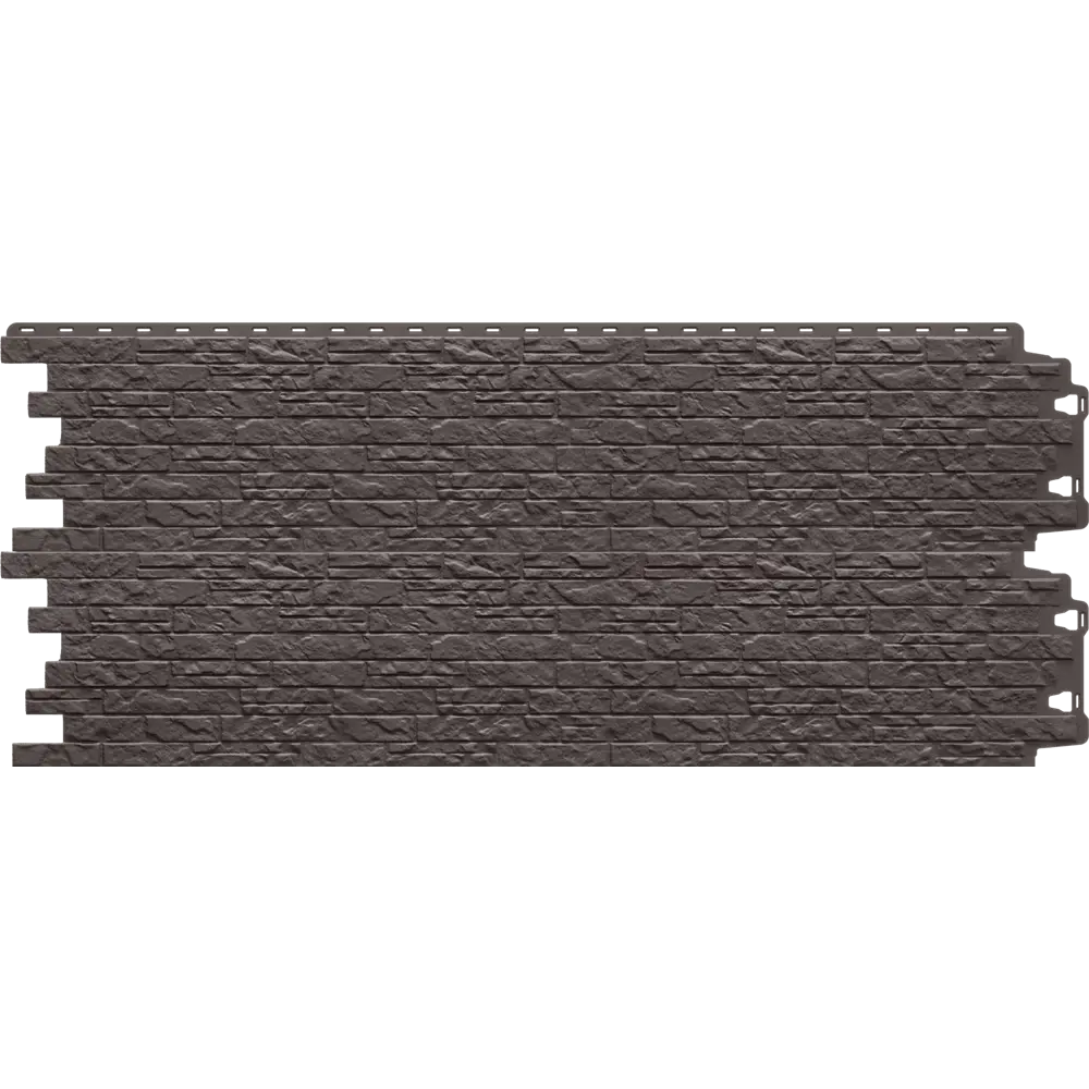 Фасадная панель Docke Dacha Песчаник слоистый цвет тёмно-коричневый 0.4 м² DÖCKE Эдель STLM-2161743 - Вид №2