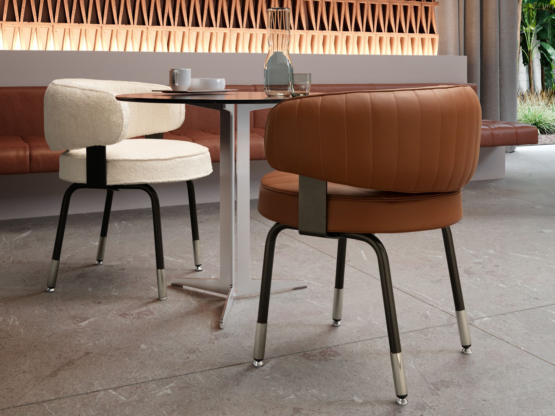 Мягкий стул с подлокотниками VALENTINI MISS ARCH-00059554