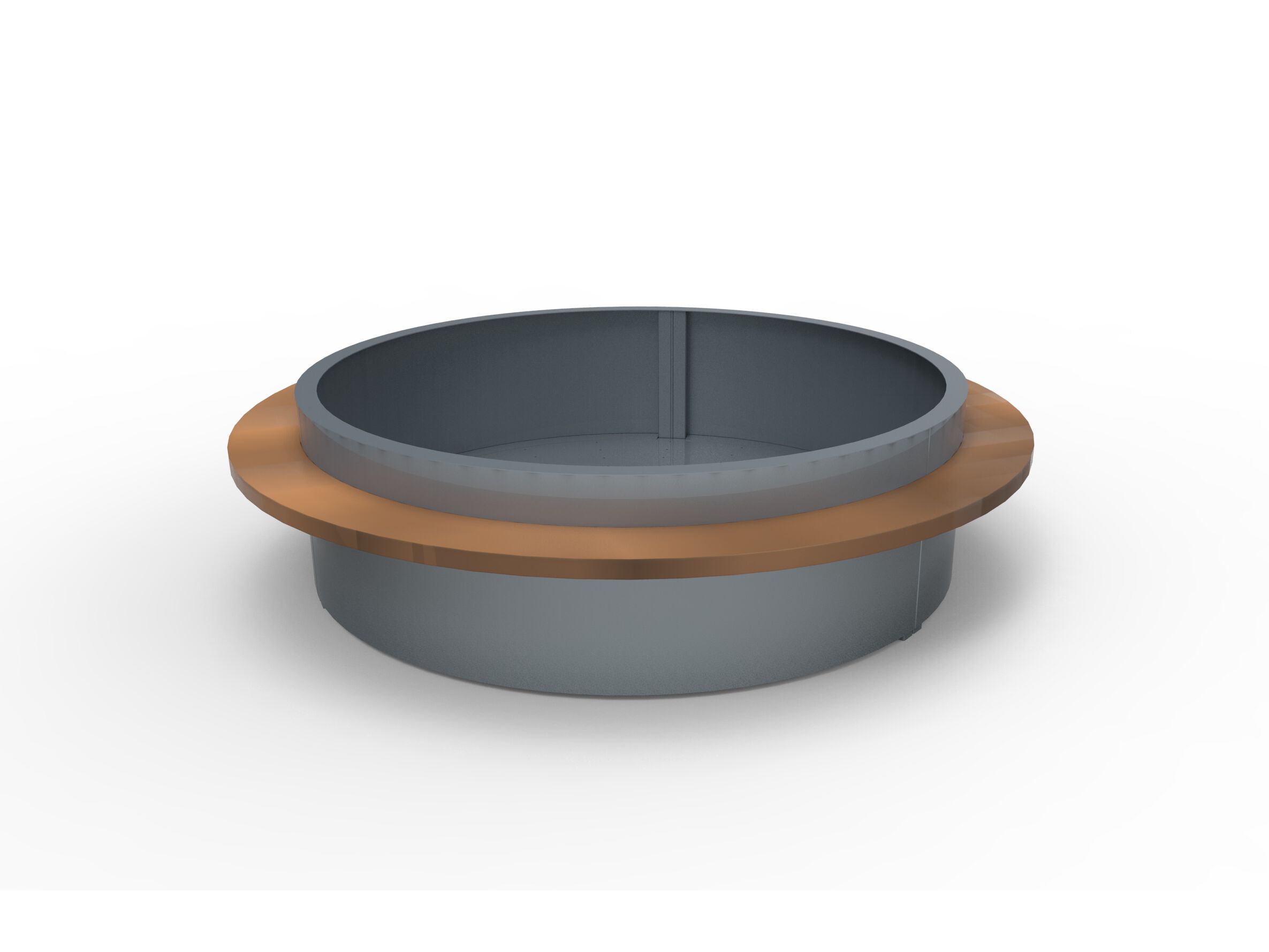 Круглый стальной плантатор Studio Città CENTRO PIAZZA ARCH-00073979