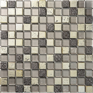 Декоративная мозаика BDA-2323-5-298x298 29.8x29.8см комбинированная цвет бежевый NATURAL Inka