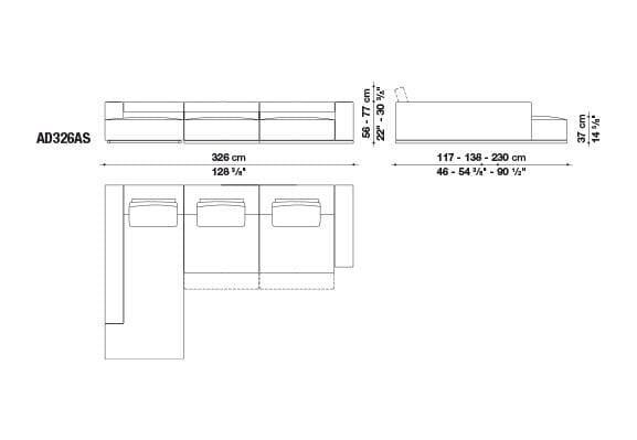 Диван с откидной спинкой B&B Italia Andy ' 13 ARCH-00137028 - Вид №2