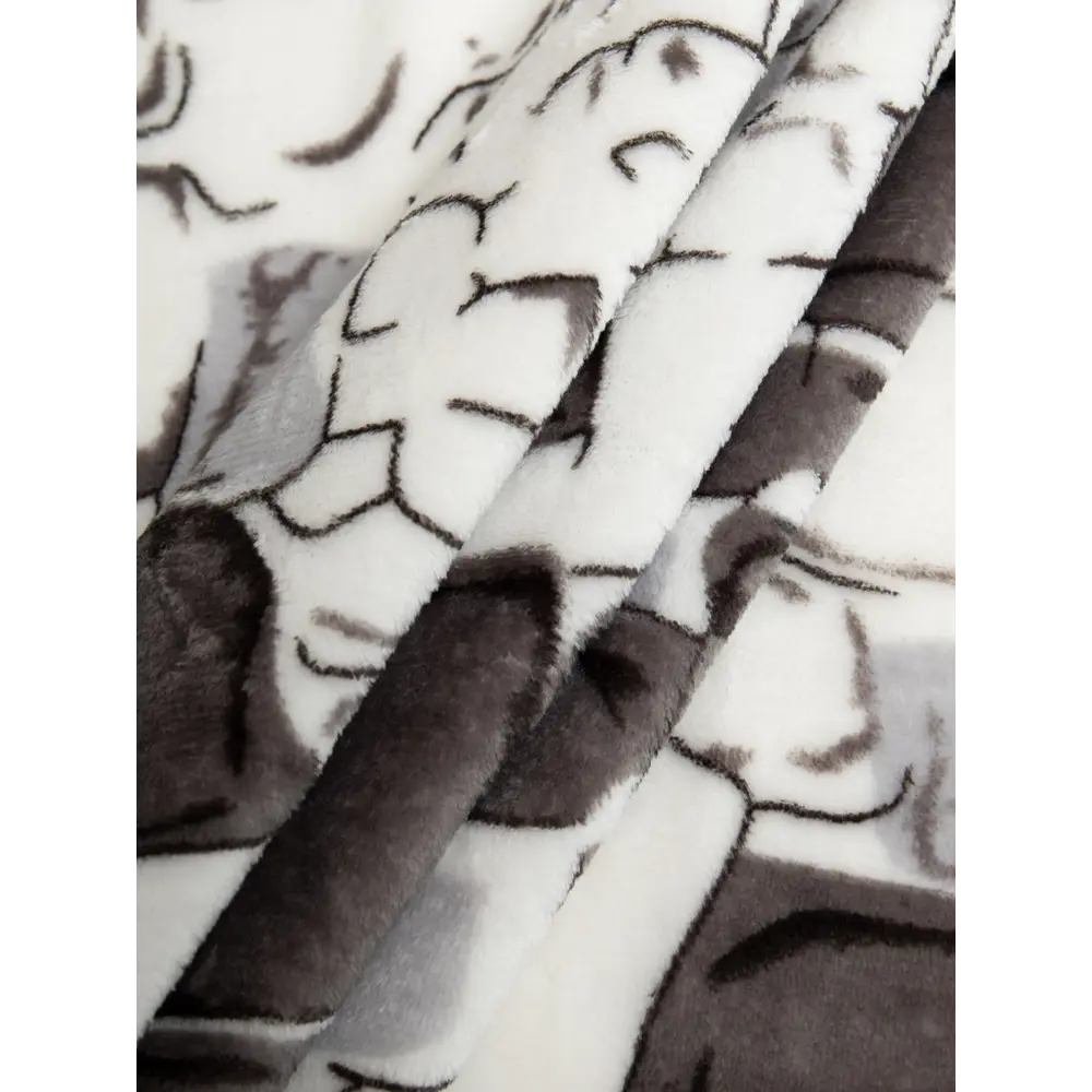 Плед Камешки 150x200 см фланель цвет серый TEXREPUBLIC Печатный STLM-2174523 - Вид №1