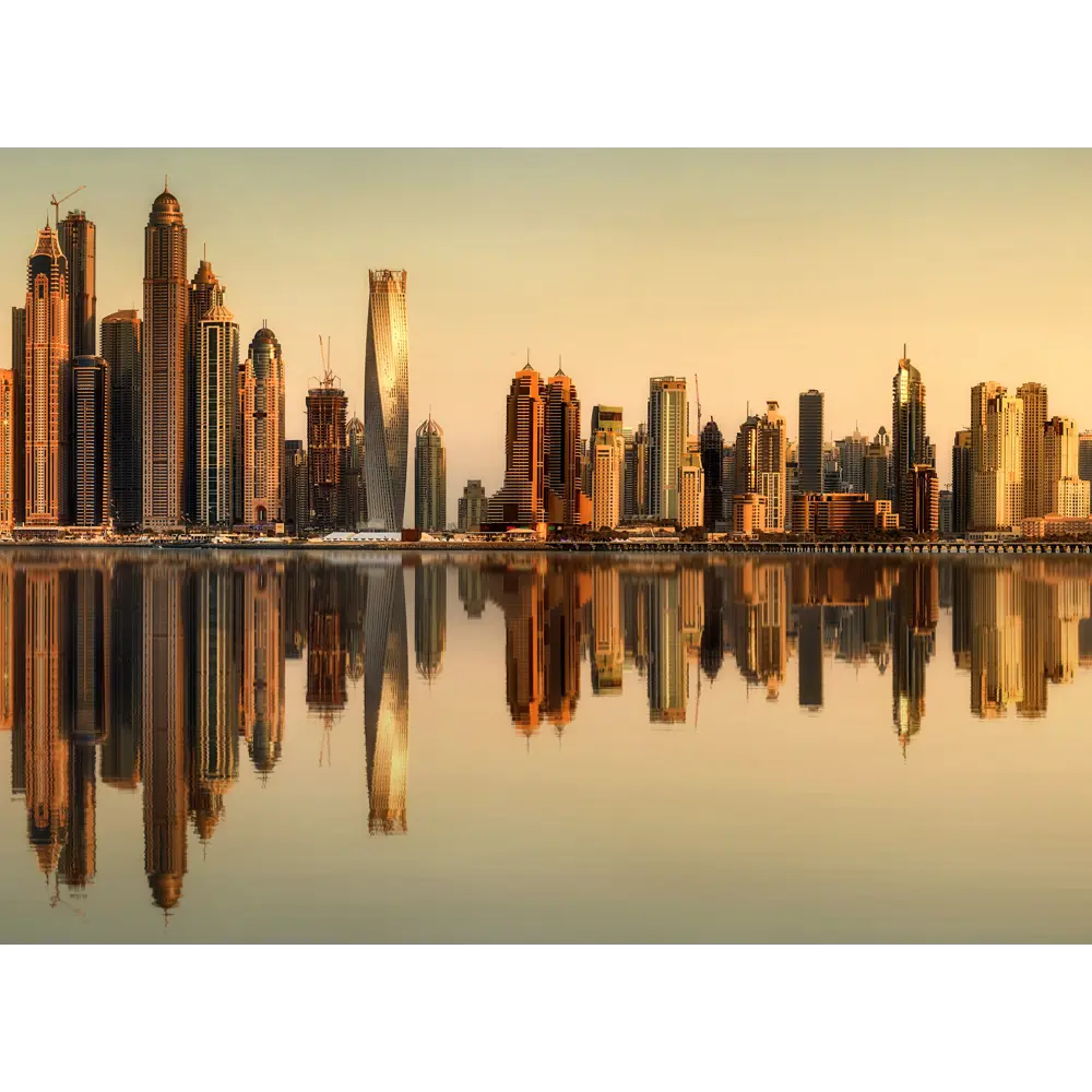 Фотообои «Золотой город» флизелиновые 370x270 см 2173 МОСКОВСКАЯ ОБОЙНАЯ ФАБРИКА Города STLM-2171876