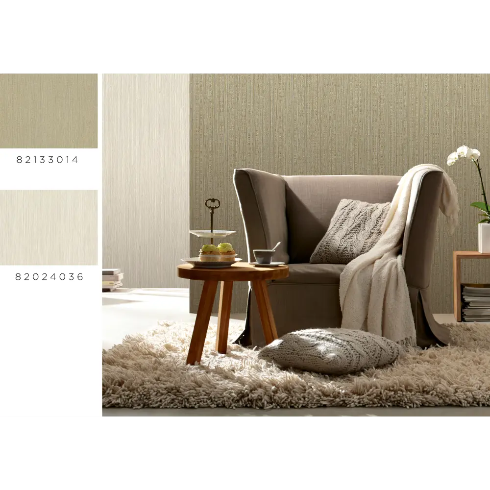 Обои флизелиновые Inspire бежевые 1.06 м 636260 GUSTAVE STLM-2008103 - Вид №4