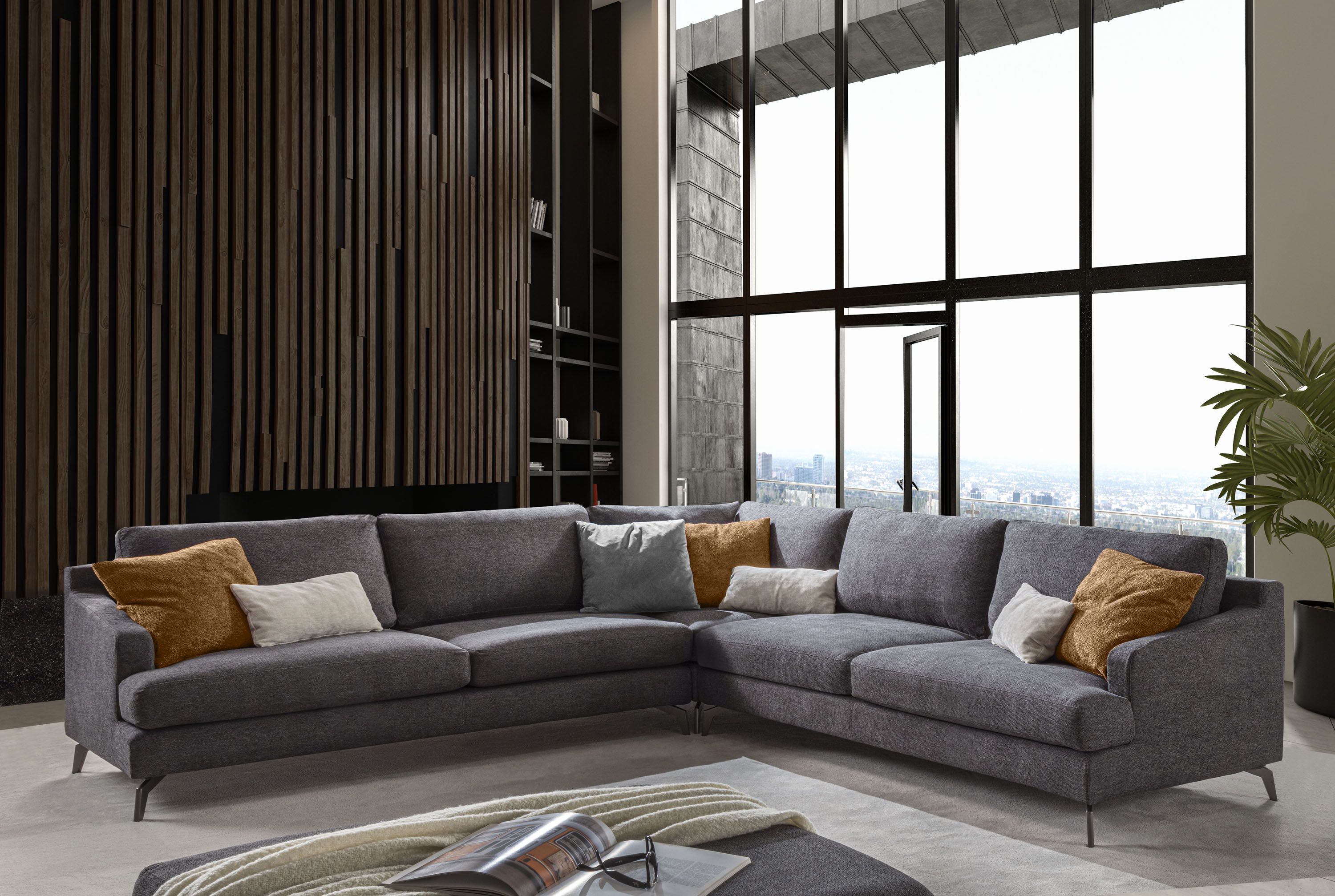 Угловой съемный диван из ткани GRUPPO FOX день Фокса ARCH-00118999 - Вид №1