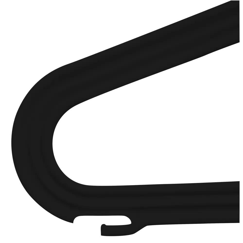 SPACEO: Набор минималистичных вешалок для одежды, 4 шт, черный 85536987 Плечики STLM-0063616 - Вид №4