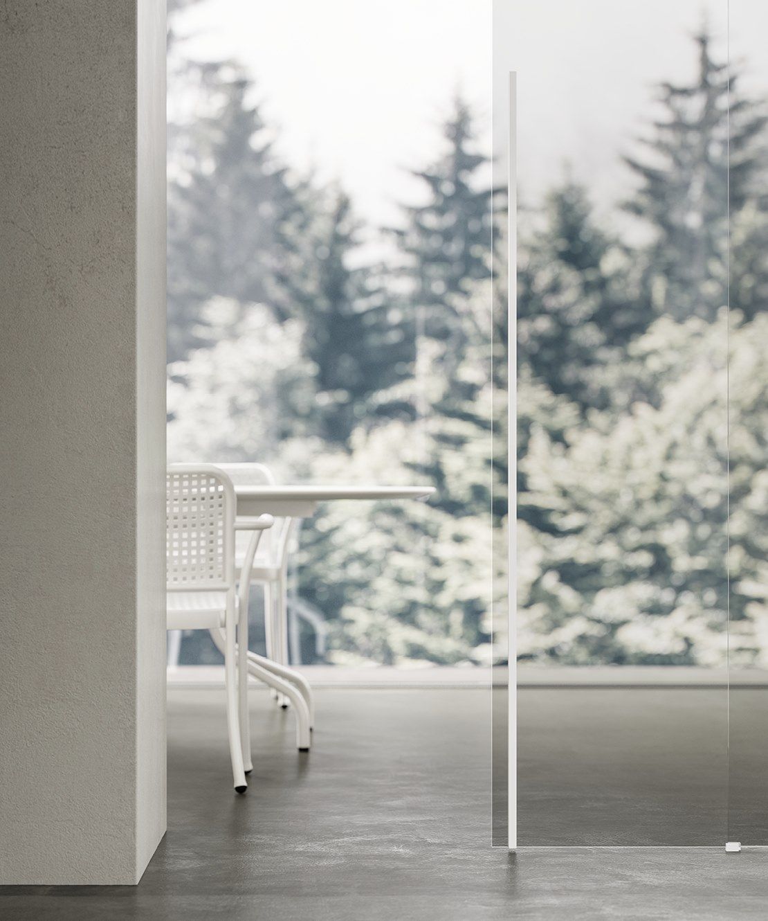 Бескаркасная стеклянная дверь ADL Light ARCH-00007460 - Вид №2