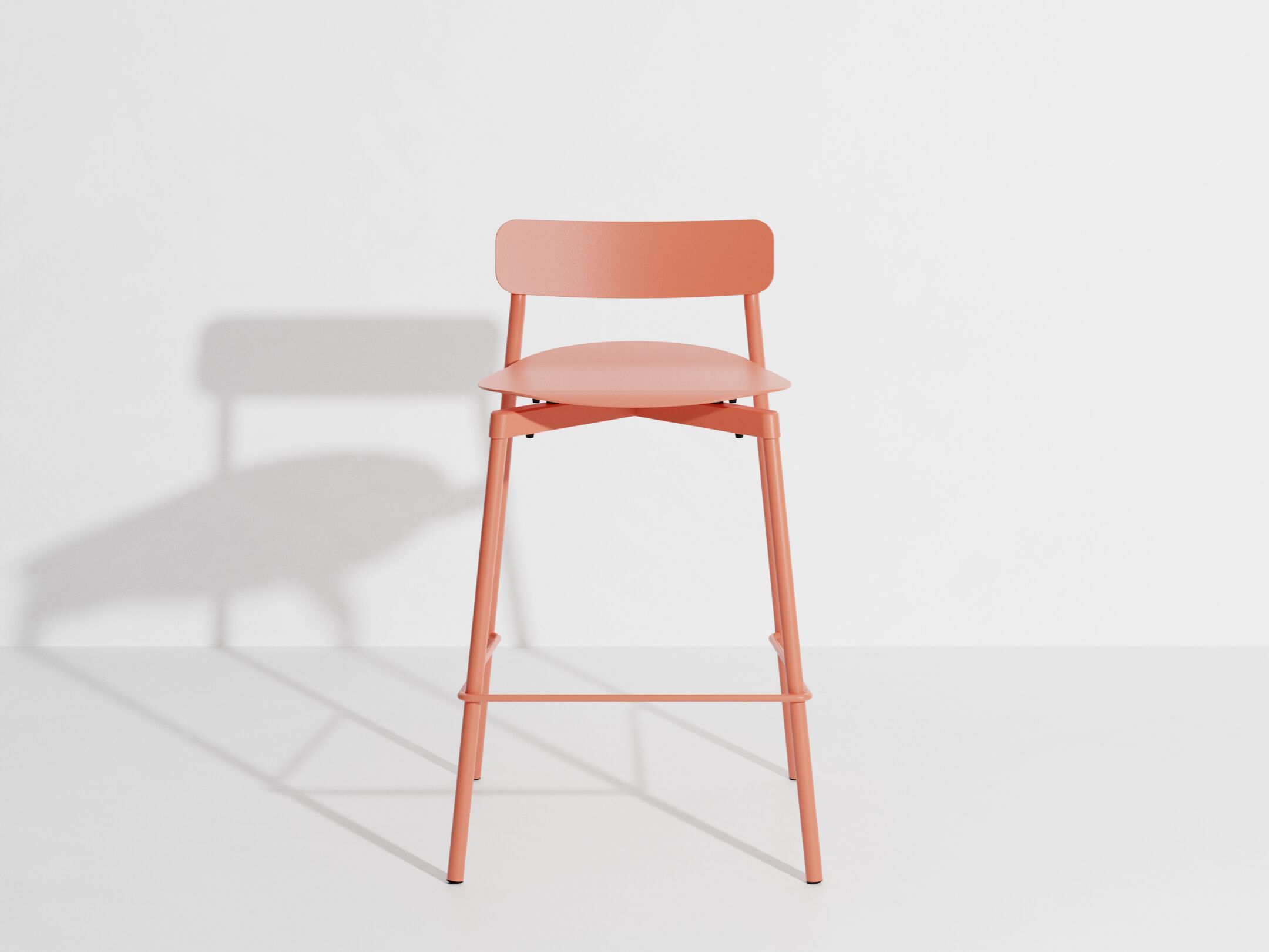 Высокий штабелируемый алюминиевый стул с порошковым покрытием с подставкой для ног Petite Friture Fromme ARCH-00091817 - Вид №5