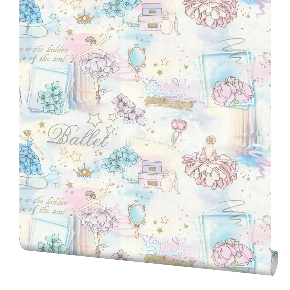 Обои флизелиновые Palitra Home Ballet голубые 1.06 м 71905-66 STLM-2084459