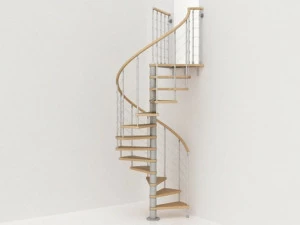Fontanot Винтовая лестница из нержавеющей стали и дерева Genius