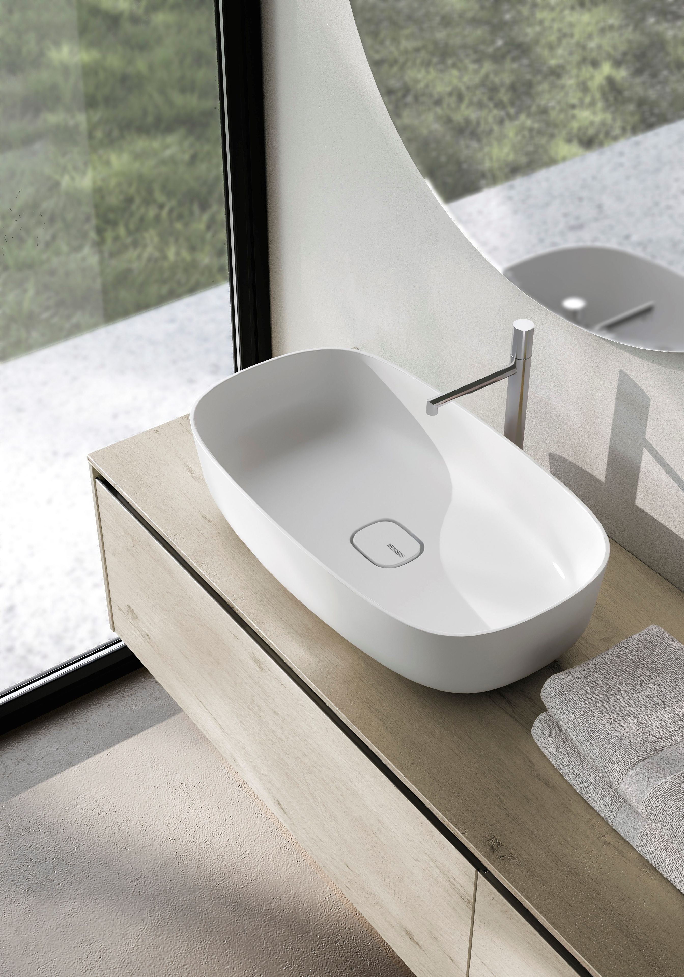 Умывальник с зеркалом Ideagroup Nyù ARCH-00051129 - Вид №2