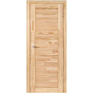 Комплект двери Легда-21 глухая 70x200 см без покрытия цвет натуральный с добором 140