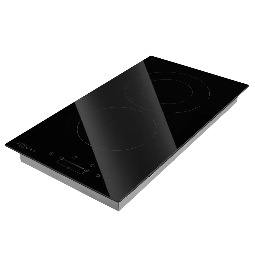 Стеклокерамическая варочная панель Zugel ZEH293B 29x5.2x52 см 2 конфорки цвет черный STLM-2109398 - Вид №3