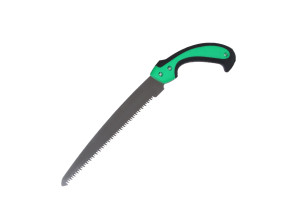 16879855 Садовая ножовка ручка двухкомпонентная пластик зеленая 42 см 5259807 СИМАЛЕНД