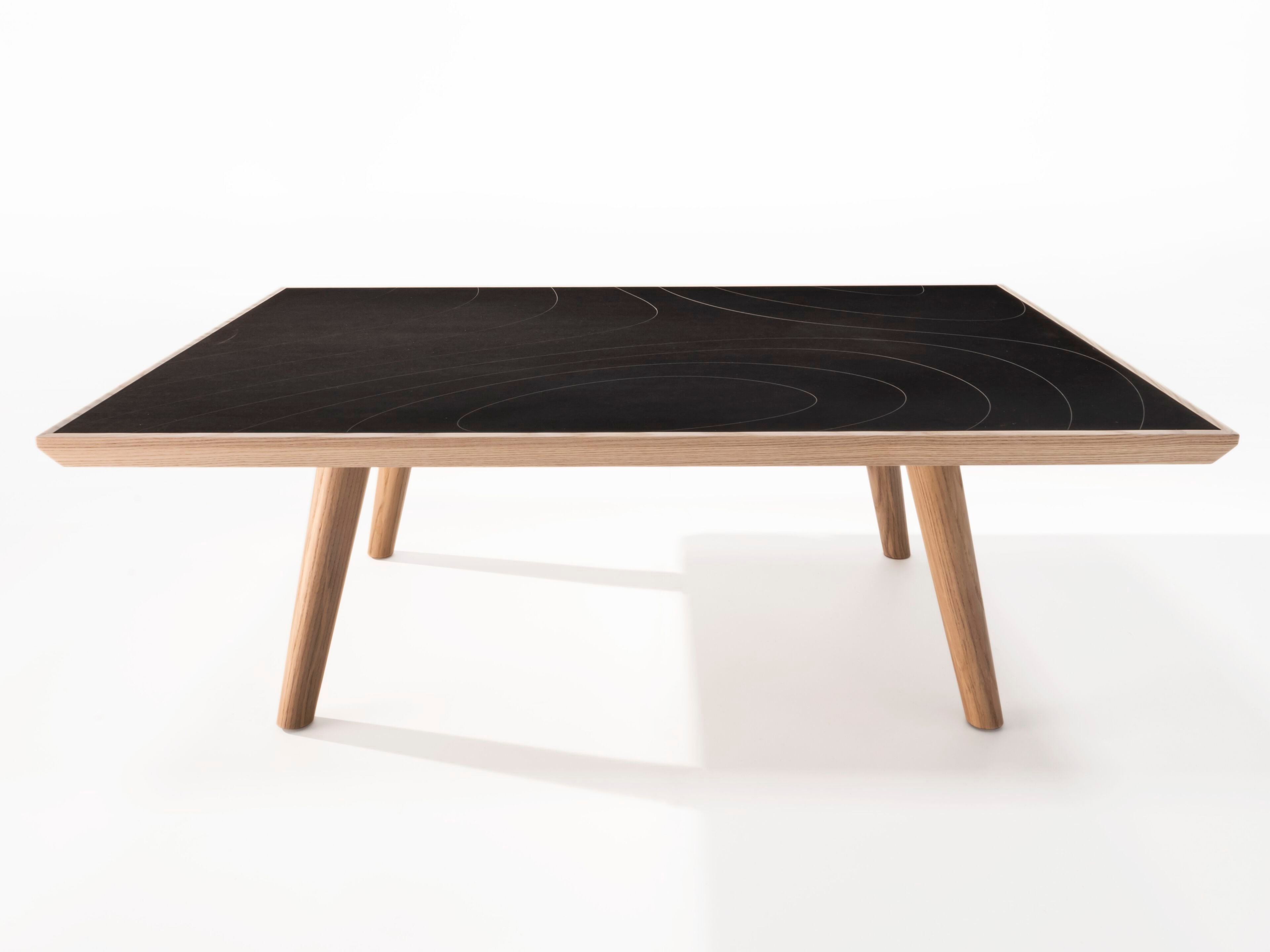 Низкий деревянный журнальный столик с столешницей из PaperStone® Agon Essence RE-WOOD ARCH-00074639