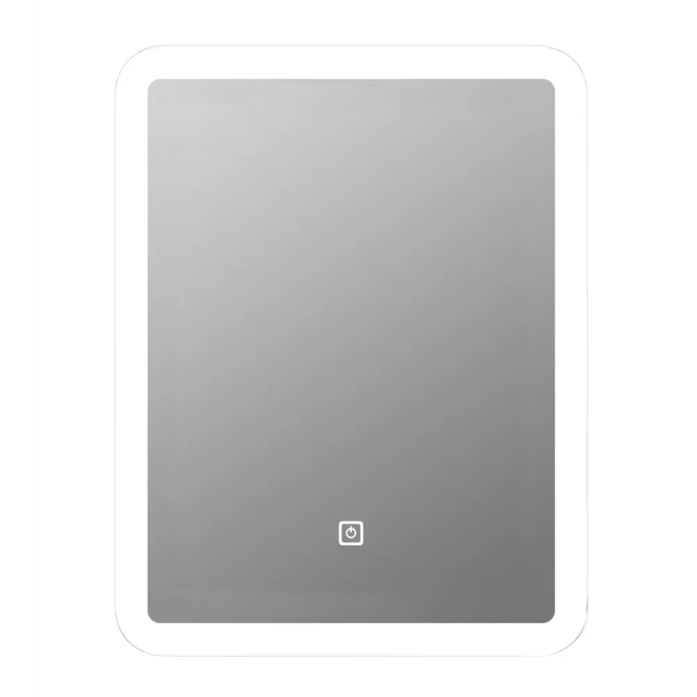 Зеркало настольное Континент Makeup 33x43 см пластик цвет белый CONTINENT Зеркало с LED-подсветкой STLM-2208390